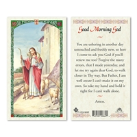 Good Morning God Prayer Laminated Prayer Card
