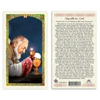 Stay with me, Lord Laminated Prayer Card