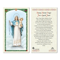 Rosary Novena Laminated Prayer Card
