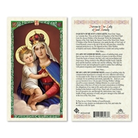 Novena to Our Lady of Good Remedy Laminated Prayer Card