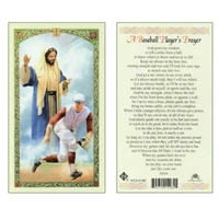 A Baseball Player's Prayer Laminated Prayer Card