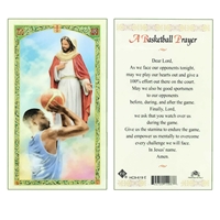 A Basketball Prayer Laminated Prayer Card