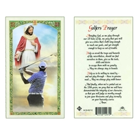 Golfer's Prayer Laminated Prayer Card
