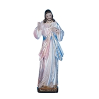 Divine Mercy Italian Plaster Statue - 12-Inch