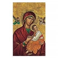 Our Lady of the Passion Icon Holy Card