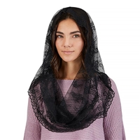 Infinity Lace Veil - Black