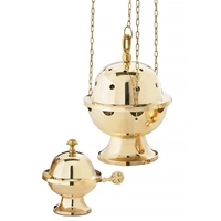 Brass Censer with Boat Set