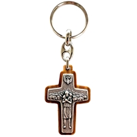 Pope Francis Crucifix Keychain