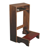 Folding Padded Kneeler - Walnut Finish