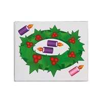 Child's Advent Wreath Magnet Set