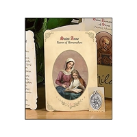 Saint Anne (Homemakers) Holy Card with Medal