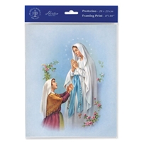 Our Lady of Lourdes Framing Print - 8" x 10"