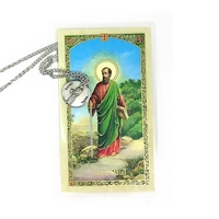 St Paul Pewter Medal with Prayer Card