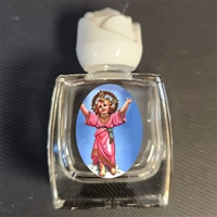 Glass Holy Water Bottle - Divino Nino - Without Water