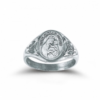 Our Lady of Mount Carmel Scapular Medal Ring sizes 5-9