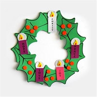 Foam Advent Wreath Children's Craft
