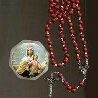 Mt. Carmel Rose Scented Rosary