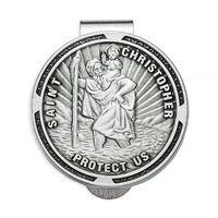 St. Christopher Vintage Visor Clip