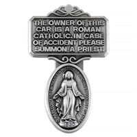 Miraculous Medal Vintage Visor Clip