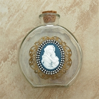 Vintage Cameo Our Lady of the Streets Holy Water Bottle - without water