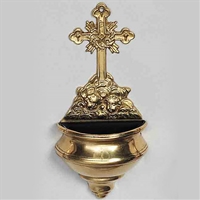 Brass Angels Holy Water Font