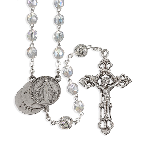 Crystal Mysteries of the Rosary Center Rosary