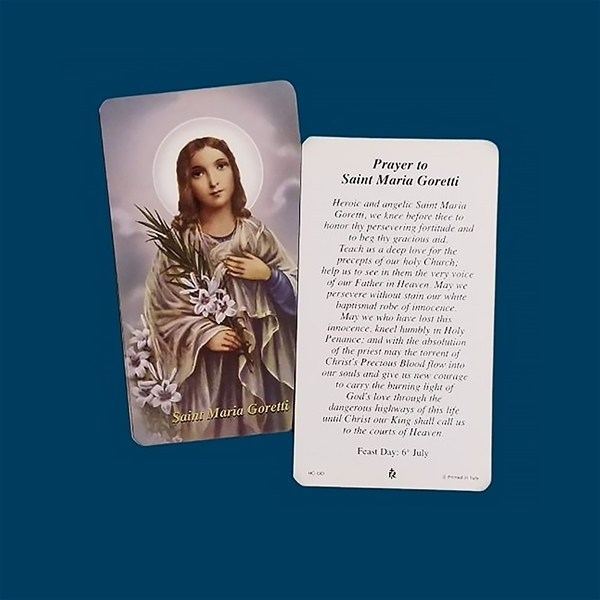 St. Maria Goretti Prayer Card - Paper