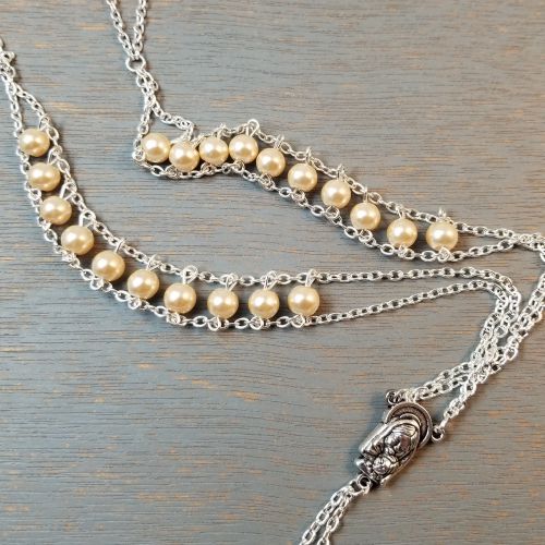 Pearl Ladder Lasso Rosary | Discount Catholic Products